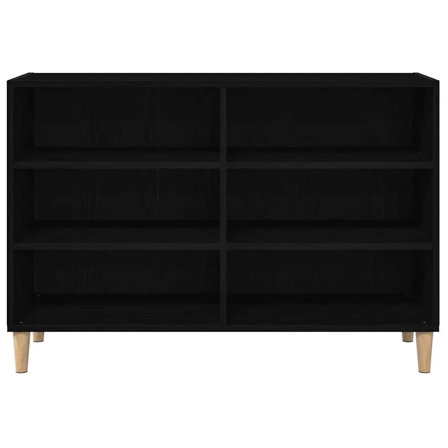 Buffet Chêne noir 103,5 x 35 x 70 cm Bois d'ingénierie - 6