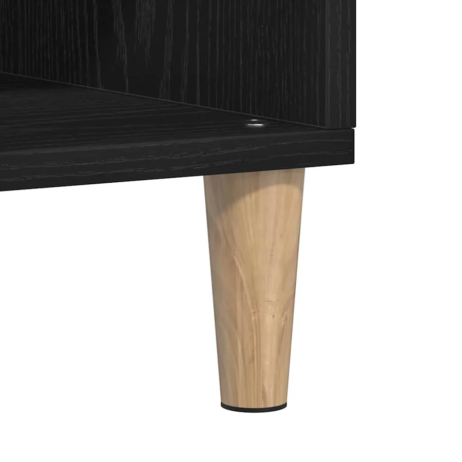 Buffet Chêne noir 103,5 x 35 x 70 cm Bois d'ingénierie - 9