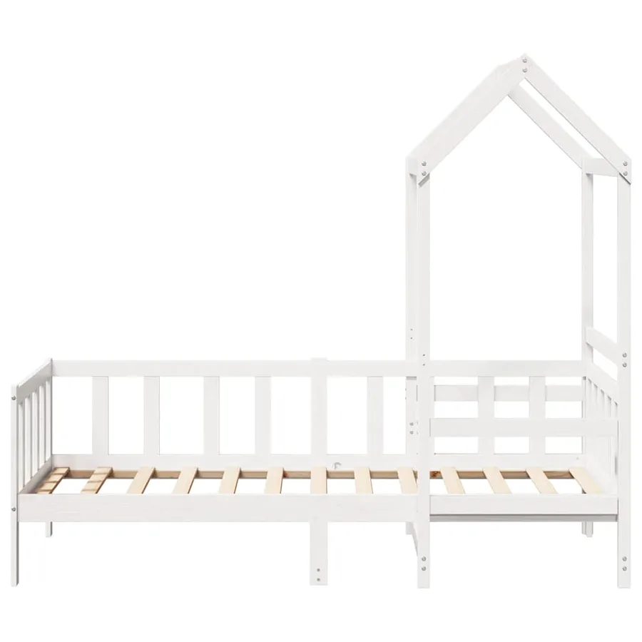Ensemble de lit de jour et de banc et toit sans matelas blanc 80x200 cm - 5