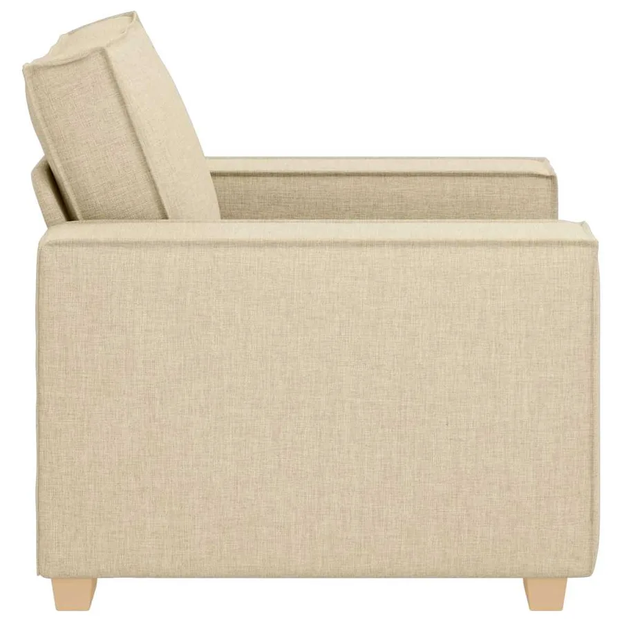 Canapé-chaise Crème 100x78x84 cm Tissu - 6