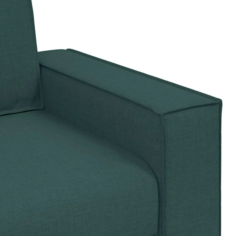 Canapé Fauteuil Vert Foncé 100x78x84 cm Tissu - 7