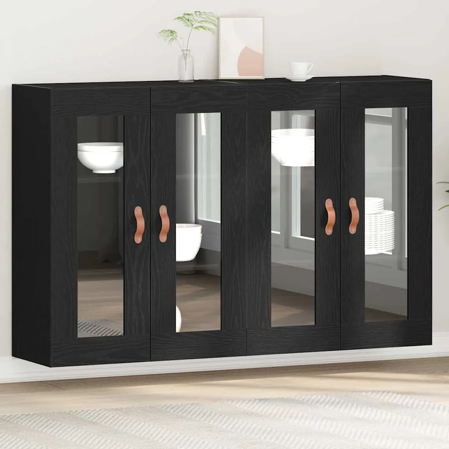 Cabinets muraux 2 pcs Chêne noir 69,5 x 34 x 90 cm