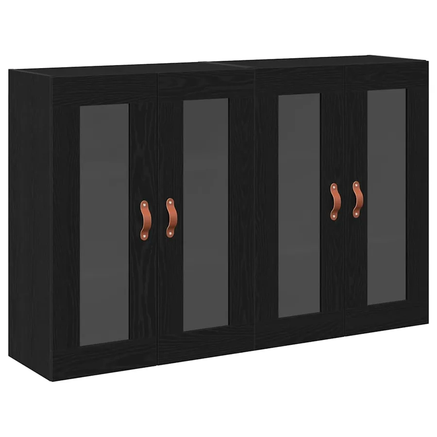 Cabinets muraux 2 pcs Chêne noir 69,5 x 34 x 90 cm - 2