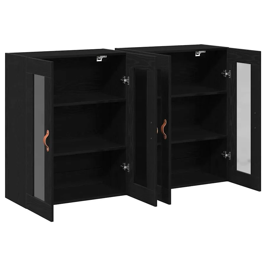 Cabinets muraux 2 pcs Chêne noir 69,5 x 34 x 90 cm - 5