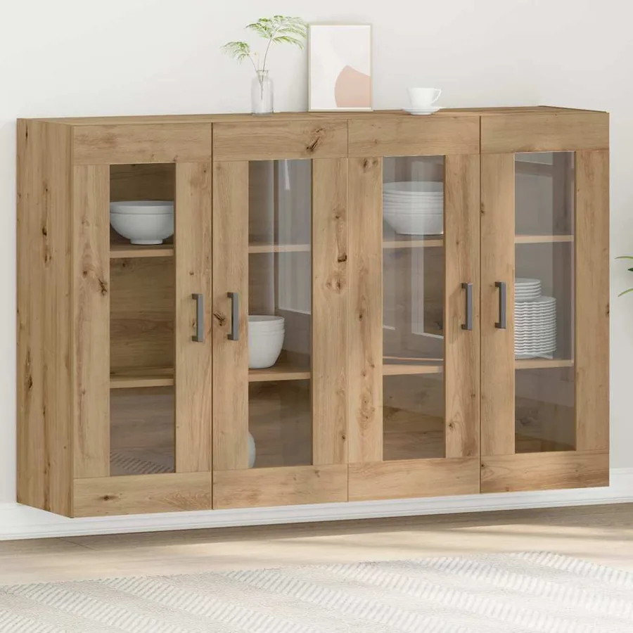 Cabinets muraux 2 pcs Chêne artisanal 69,5 x 34 x 90 cm