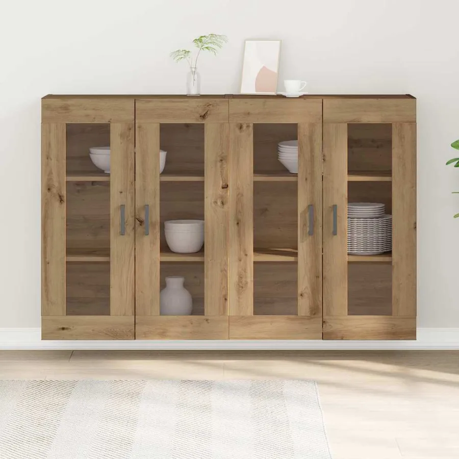 Cabinets muraux 2 pcs Chêne artisanal 69,5 x 34 x 90 cm - 4