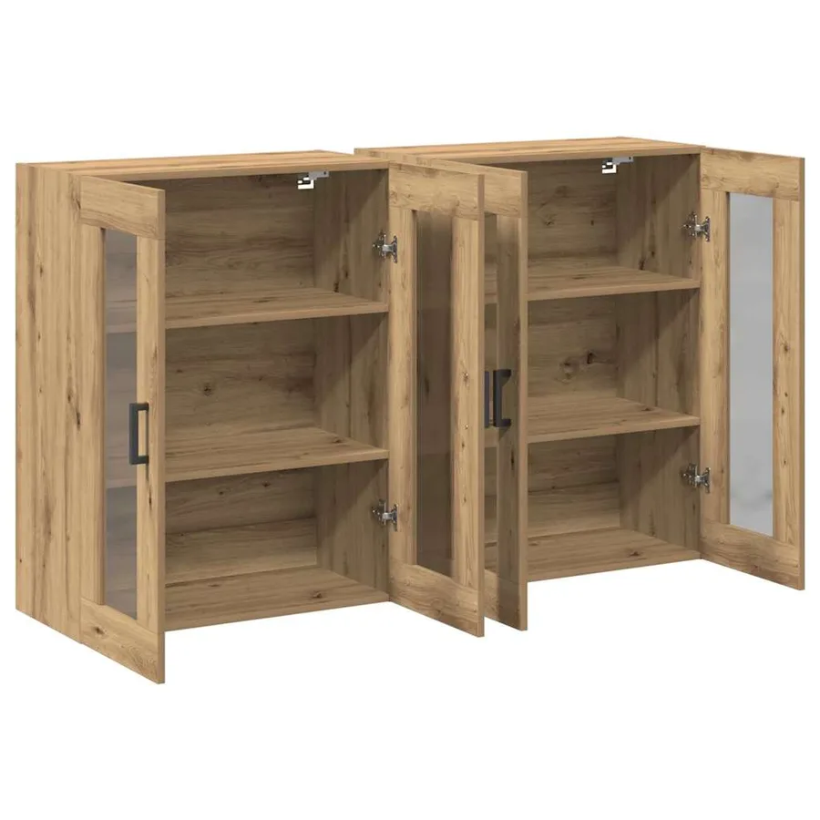 Cabinets muraux 2 pcs Chêne artisanal 69,5 x 34 x 90 cm - 5