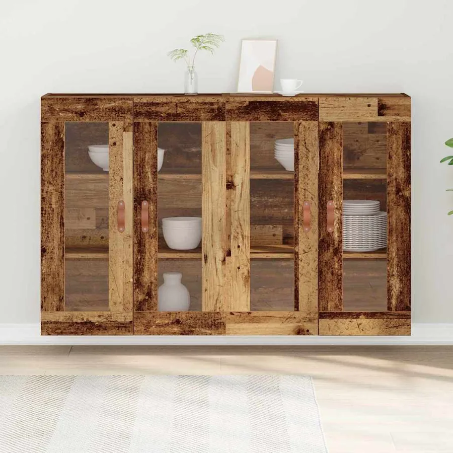 Cabinets muraux 2 pcs Bois Ancien 69,5 x 34 x 90 cm - 4