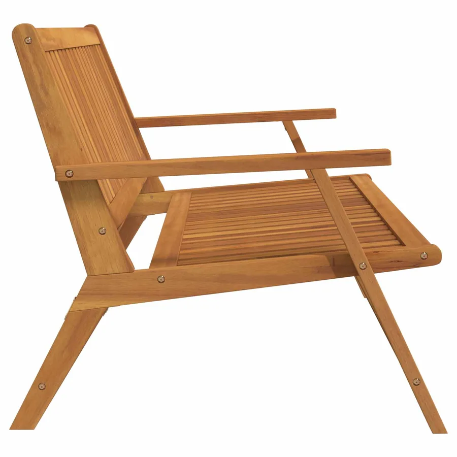 Banc Relax Marron Bois d'Acacia Massif - 3