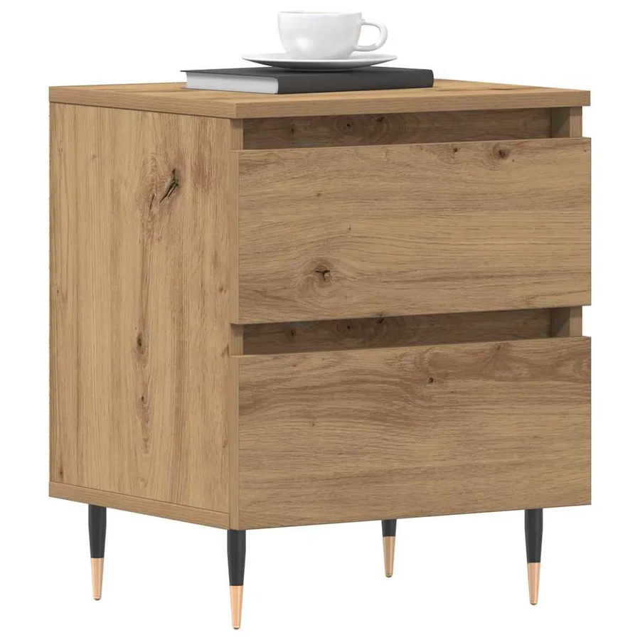 Cabinet de chevet Chêne artisanal 40 x 35 x 50 cm - 3