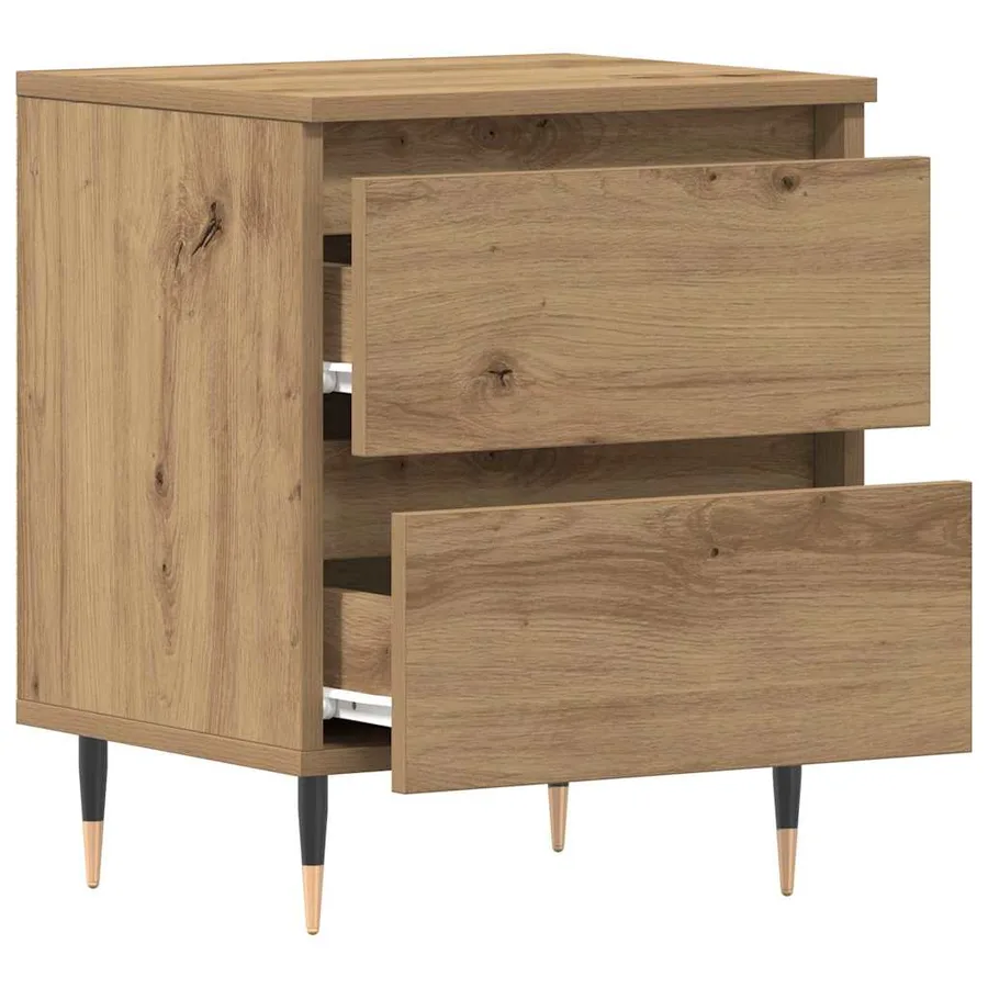 Cabinet de chevet Chêne artisanal 40 x 35 x 50 cm - 5