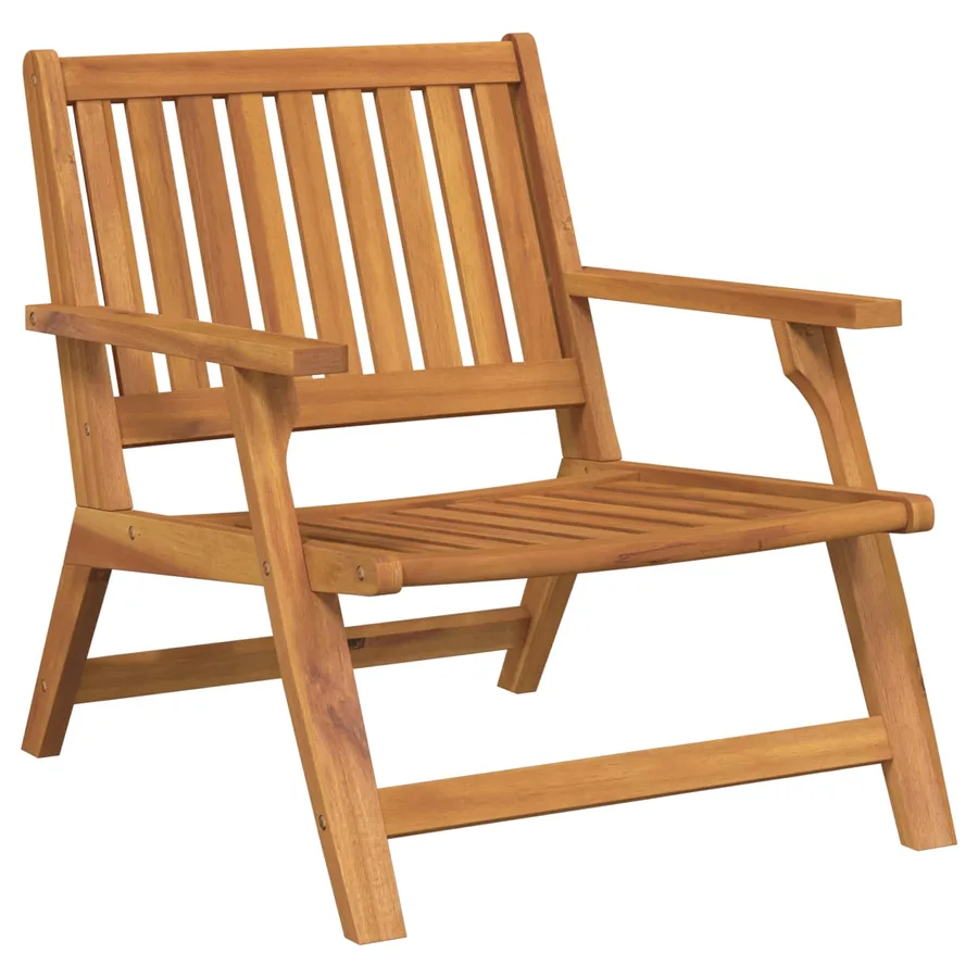 Banc de Relaxation 2 pcs Marron Bois d'Acacia Massif - 2