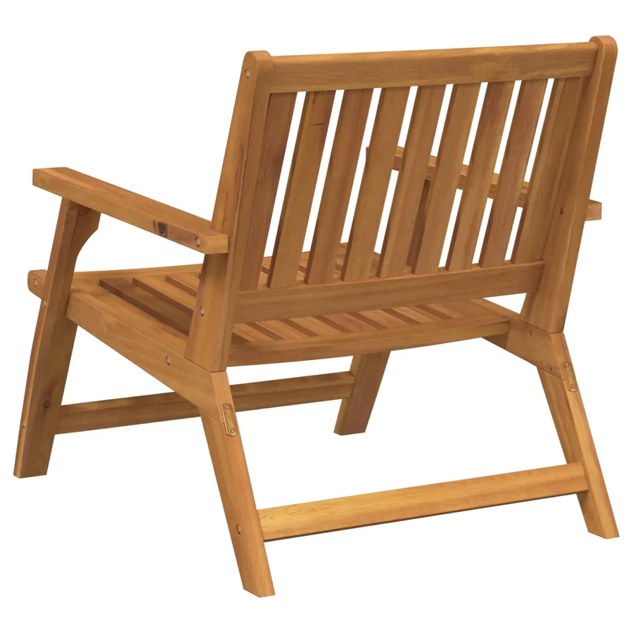 Banc de Relaxation 2 pcs Marron Bois d'Acacia Massif - 5