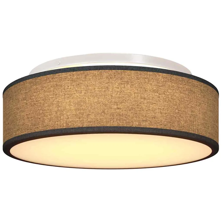 Lampe de plafond Noir 38 x 38 x 13,5 cm tissu - 8