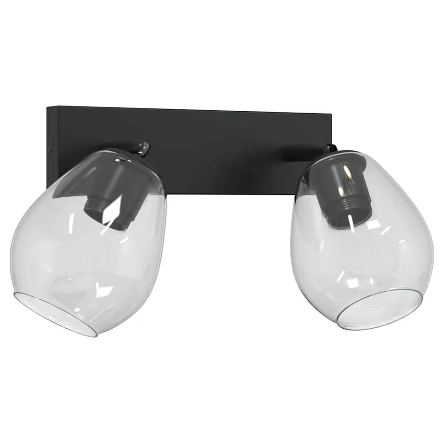 Spot de plafond Noir 33 x 13 x 26 cm Verre et métal - 5