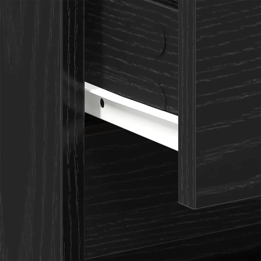 Cabinet de chevet avec tiroir Chêne noir 45 x 34 x 44,5 cm - 10