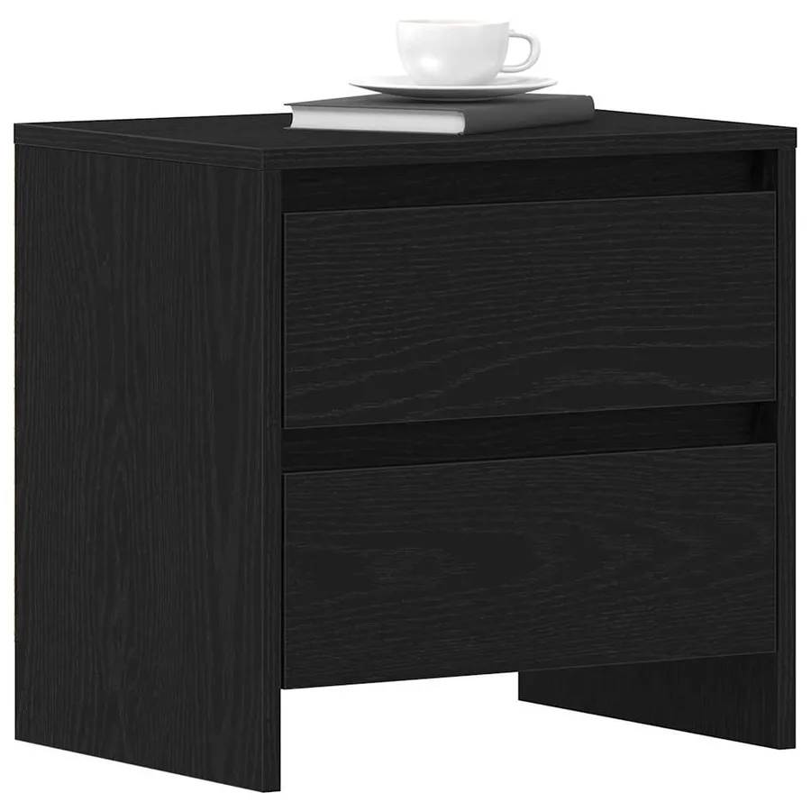 Cabinet de chevet avec tiroir Chêne noir 45 x 34 x 44,5 cm - 3