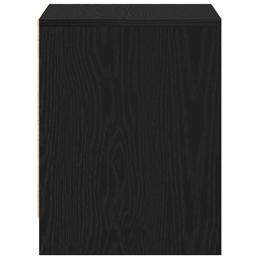 Cabinet de chevet avec tiroir Chêne noir 45 x 34 x 44,5 cm - 7