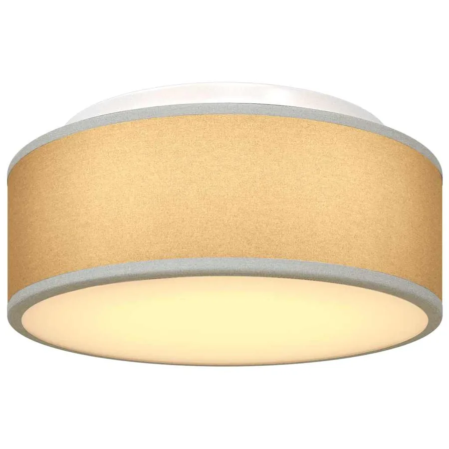Lampe de plafond Gris 30 x 30 x 13,5 cm tissu - 10