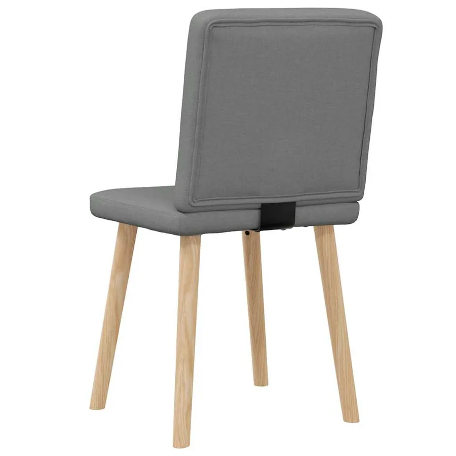 Chaises à manger lot de 2 gris foncé tissu - 6