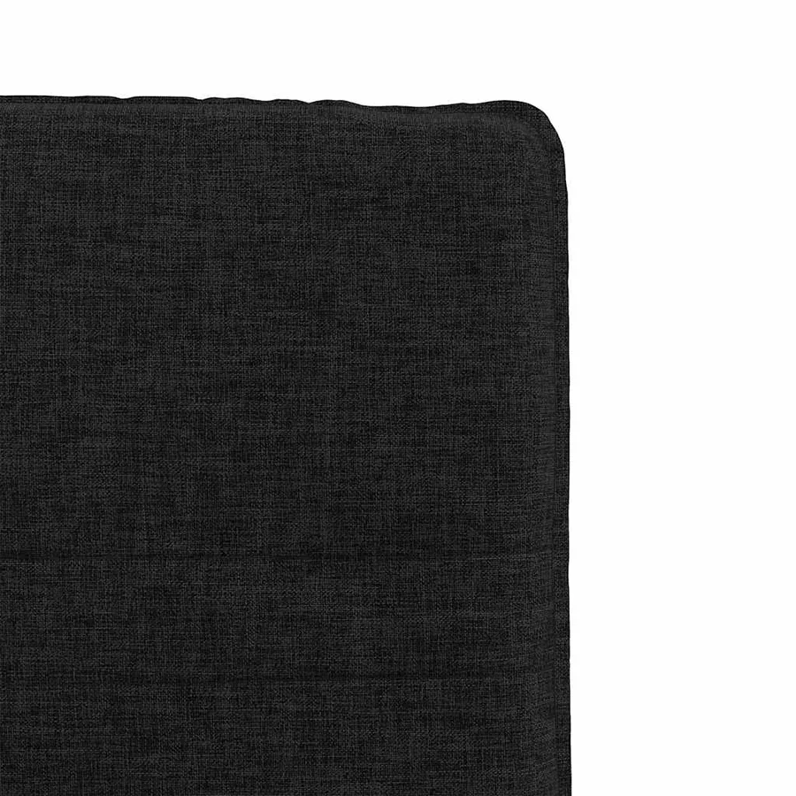 Chaises à manger lot de 2 noir tissu - 7