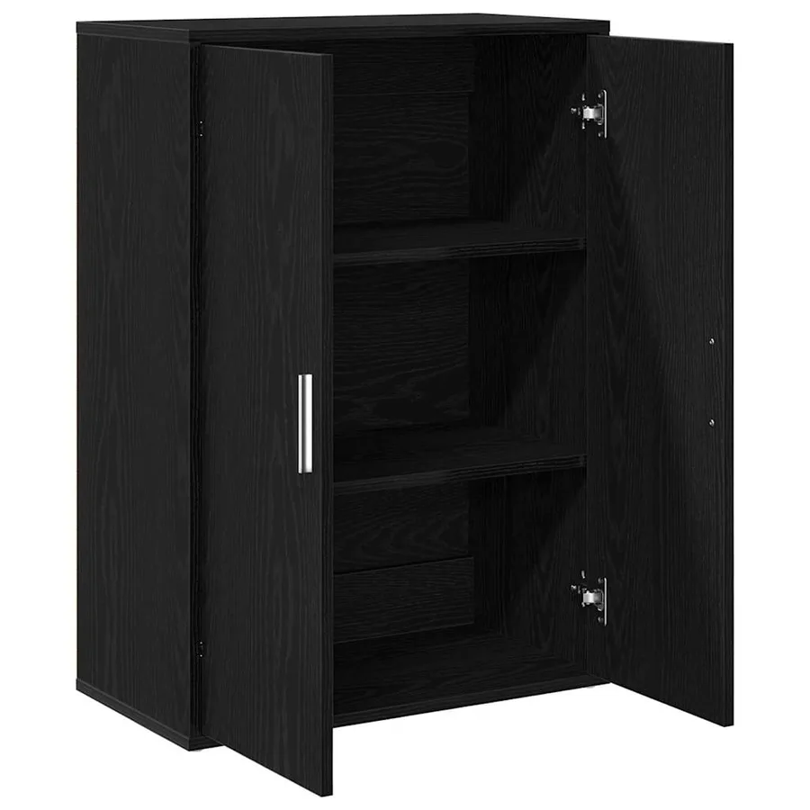 Buffet Chêne noir 60 x 31 x 84 cm Bois d'ingénierie - 2