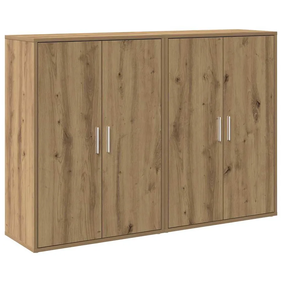 Buffet 2 pcs Chêne artisanal 60 x 31 x 84 cm Bois d'ingénierie - 2