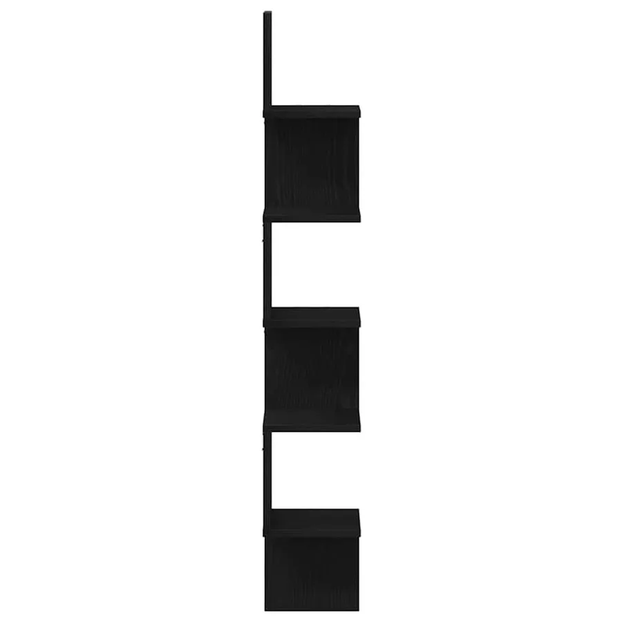 Étagère d'angle Chêne noir 20 x 20 x 127,5 cm Bois d'ingénierie - 6