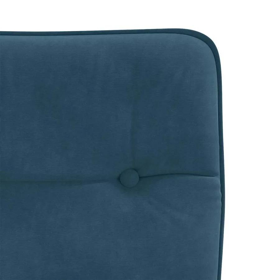 Chaises à manger lot de 2 Bleu Velours - 7