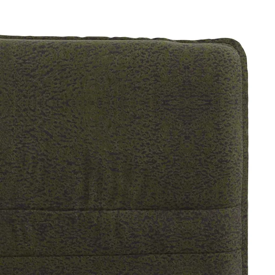 Chaise à manger vert armée similicuir daim - 7