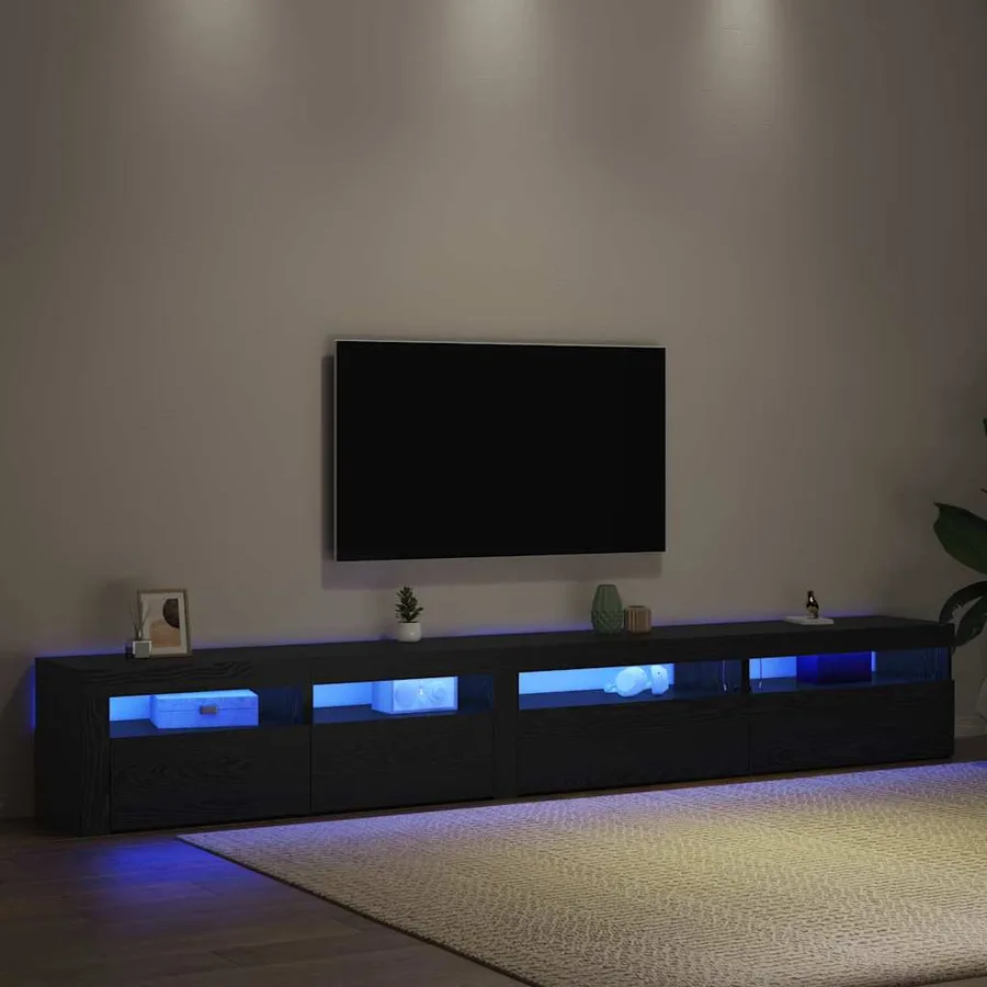 Ensemble meuble TV 3 pcs Chêne noir 270 x 35 x 40 cm - 5