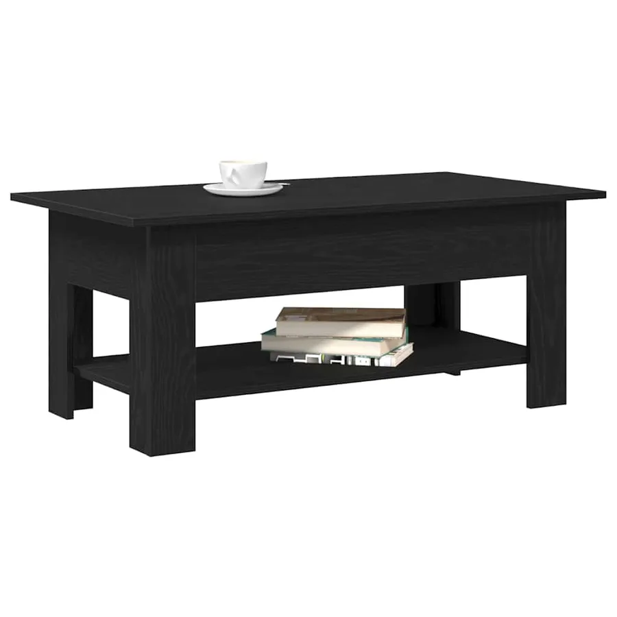 Table basse Chêne noir 102 x 55 x 42 cm Bois d'ingénierie - 3