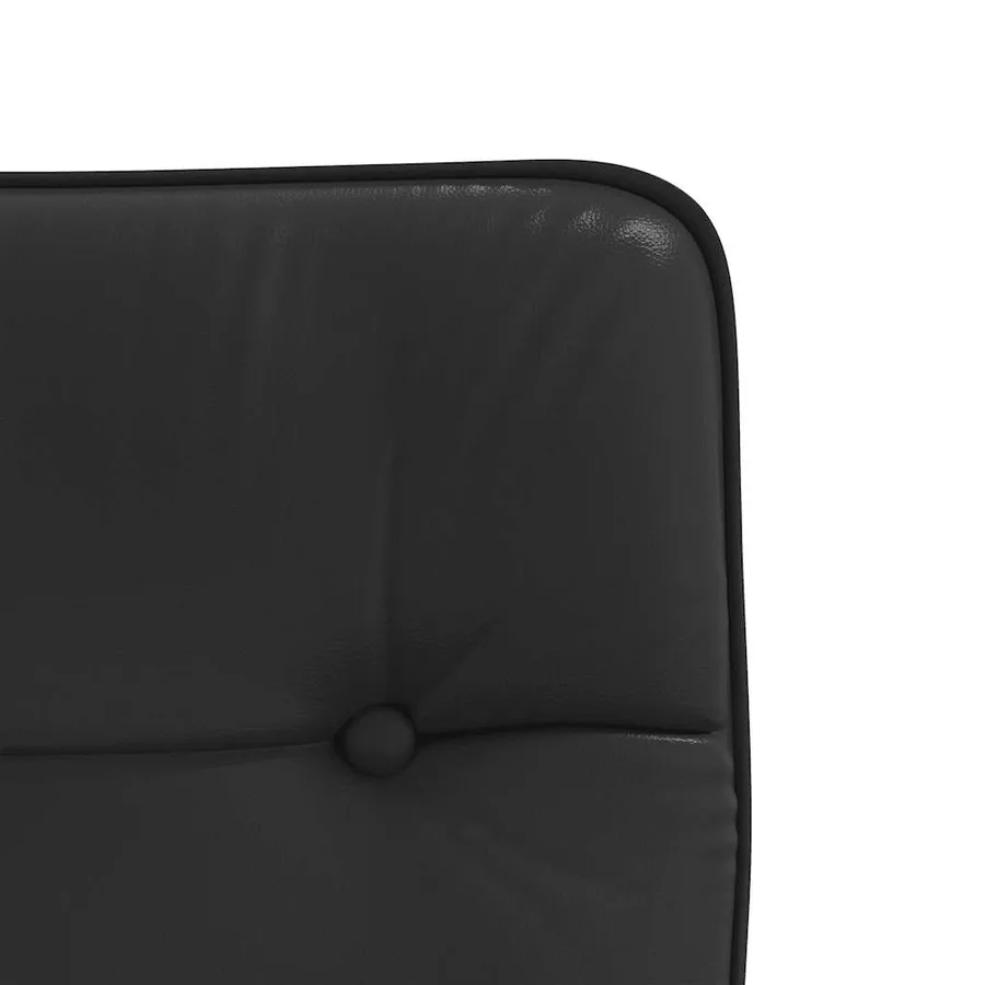 Chaises à manger lot de 4 noir similicuir - 8