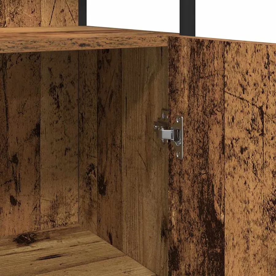 Meubles de salle de bain 3 pcs Marron Bois d'ingénierie - 9