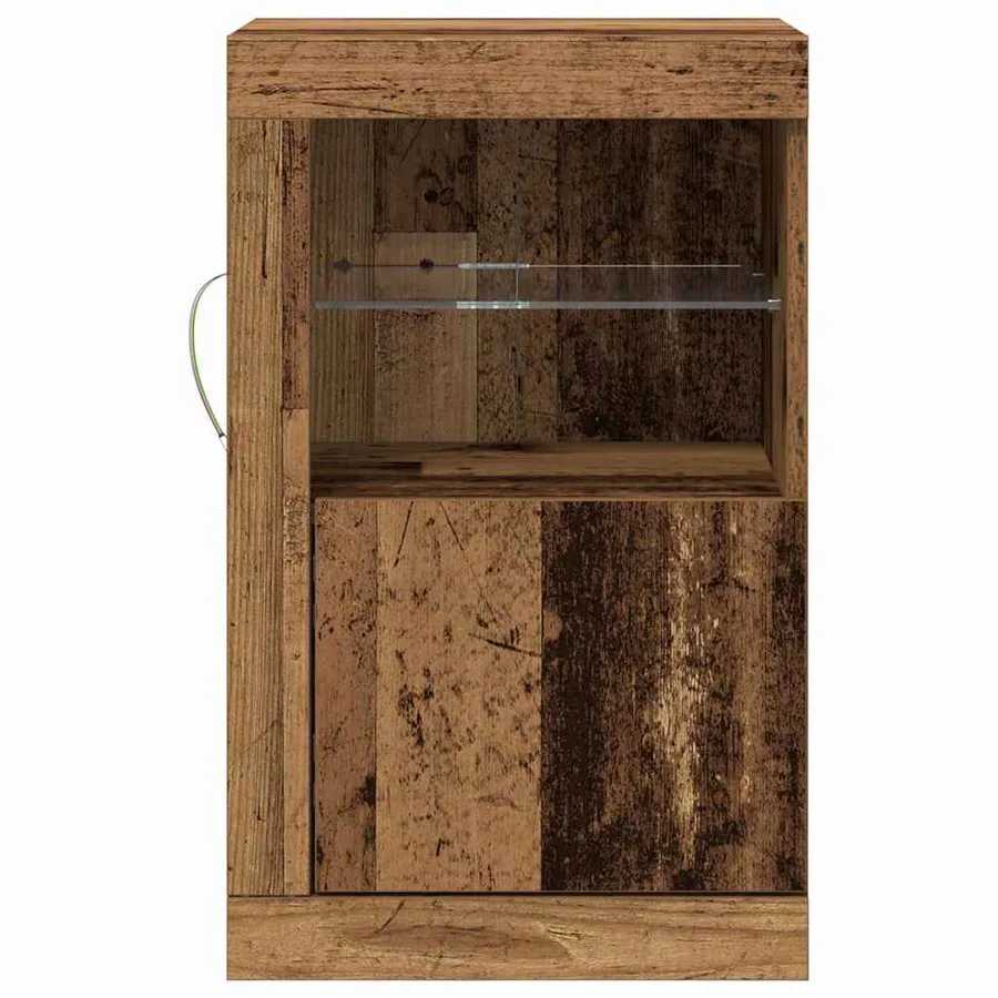 Buffet LED Bois ancien 41 x 37 x 67 cm Bois d'ingénierie - 6