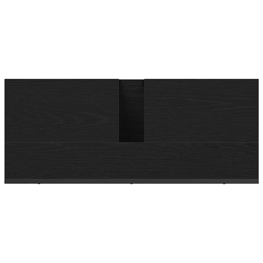 Meuble de Lavabo de Salle de Bain Chêne noir 80 x 30 x 60 cm - 9