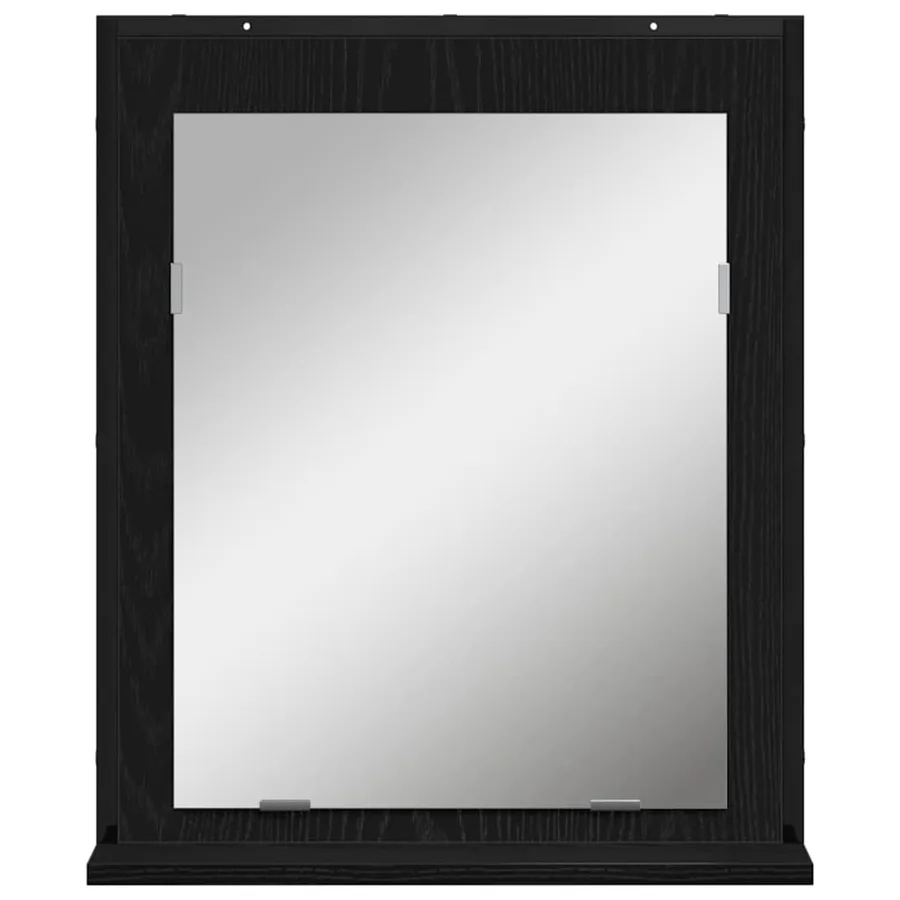 Ensemble de mobilier de salle de bain avec étagère 3 pcs Noir - 10