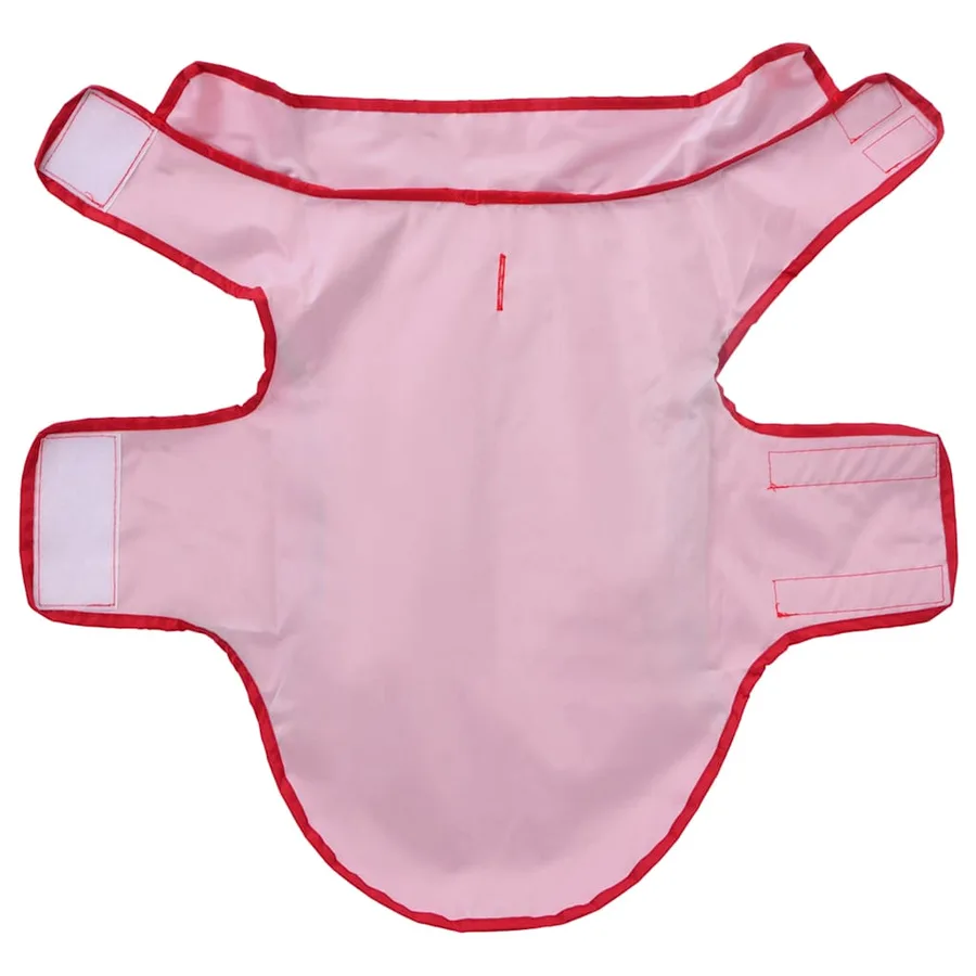 Imperméable pour chien avec bandes réfléchissantes polyester rouge taille S - 5
