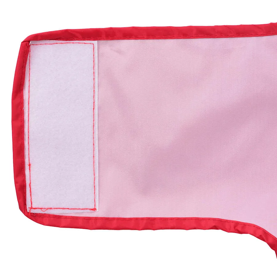 Imperméable pour chien avec bandes réfléchissantes polyester rouge taille L - 11