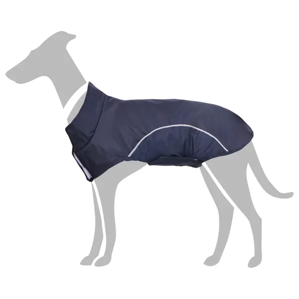 Imperméable pour chien avec bandes réfléchissantes polyester bleu marine taille XXS