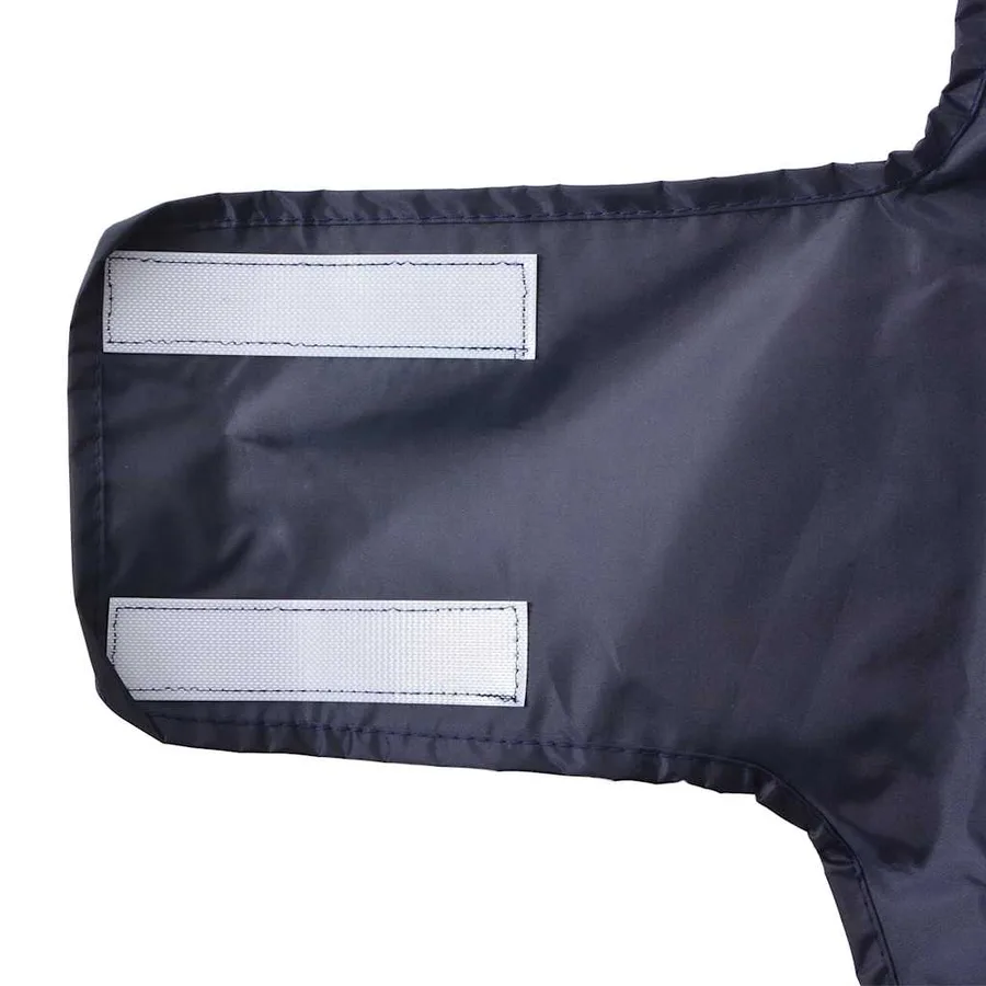 Imperméable pour chien avec bandes réfléchissantes polyester bleu marine taille XXS - 10