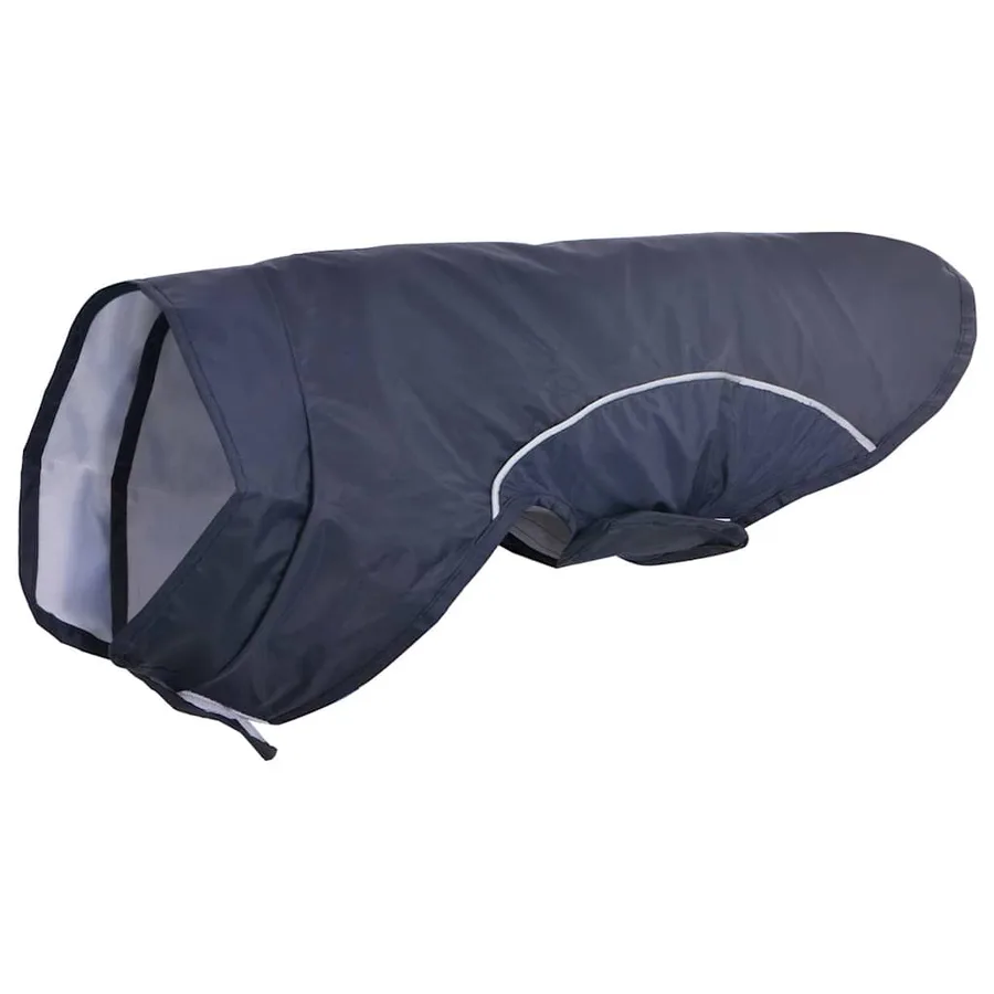 Imperméable pour chien avec bandes réfléchissantes polyester bleu marine taille XXS - 2