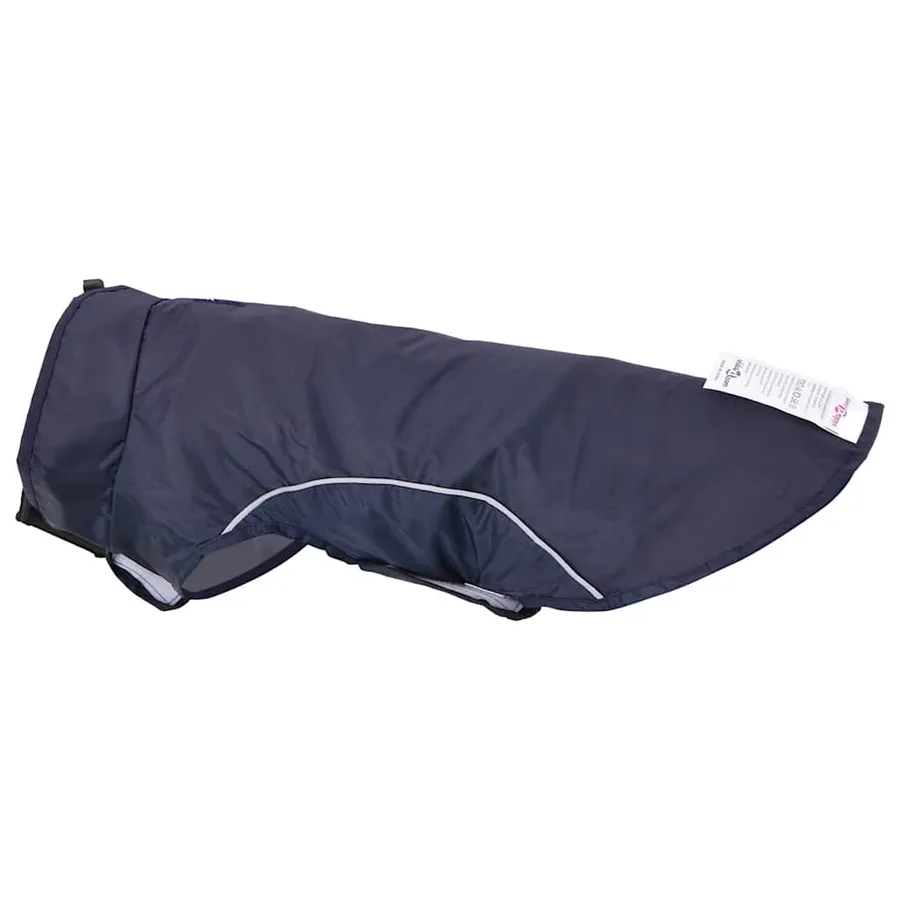 Imperméable pour chien avec bandes réfléchissantes polyester bleu marine taille XXS - 8