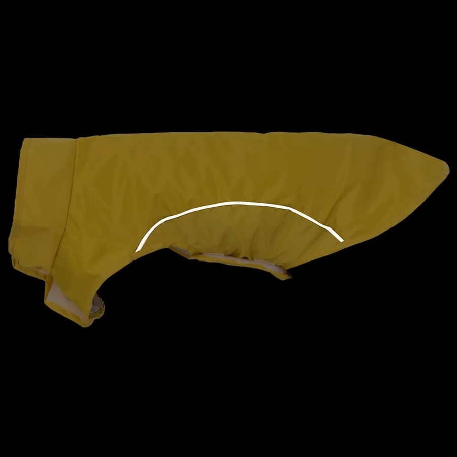 Imperméable pour chien avec bandes réfléchissantes en polyester jaune taille S - 7