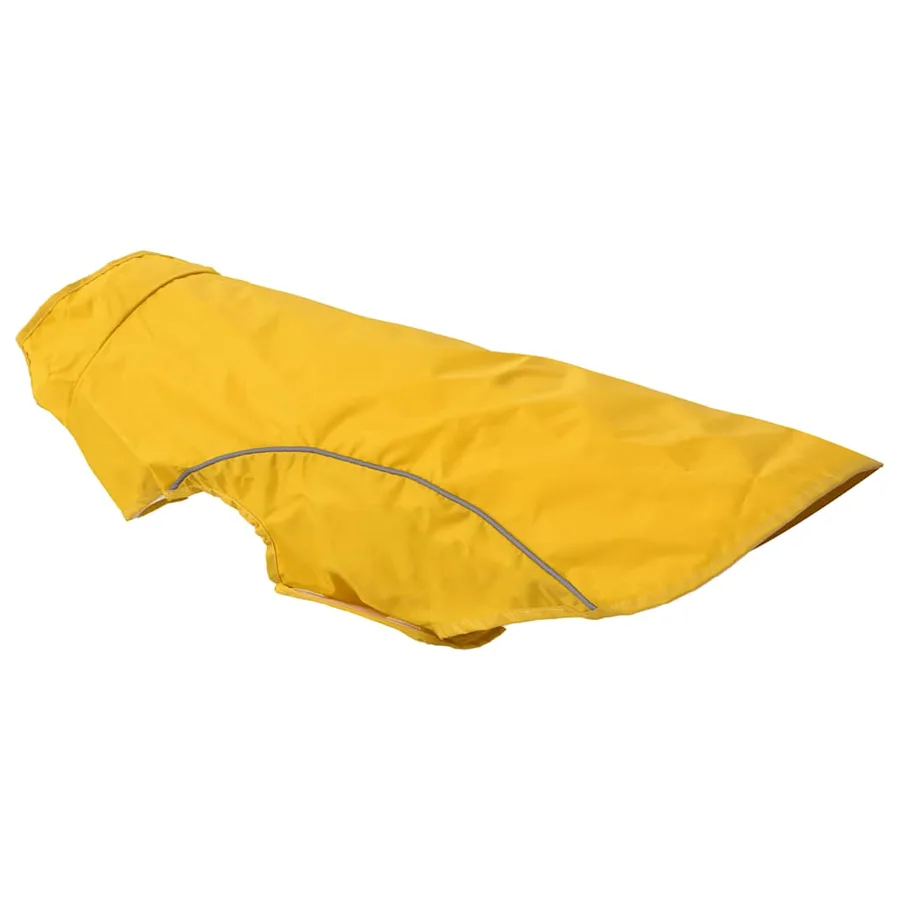 Imperméable pour chien avec bandes réfléchissantes en polyester jaune taille 2XL - 8