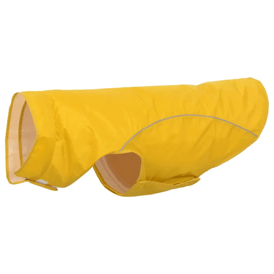 Imperméable pour chien avec bandes réfléchissantes en polyester jaune taille 4XL - 2
