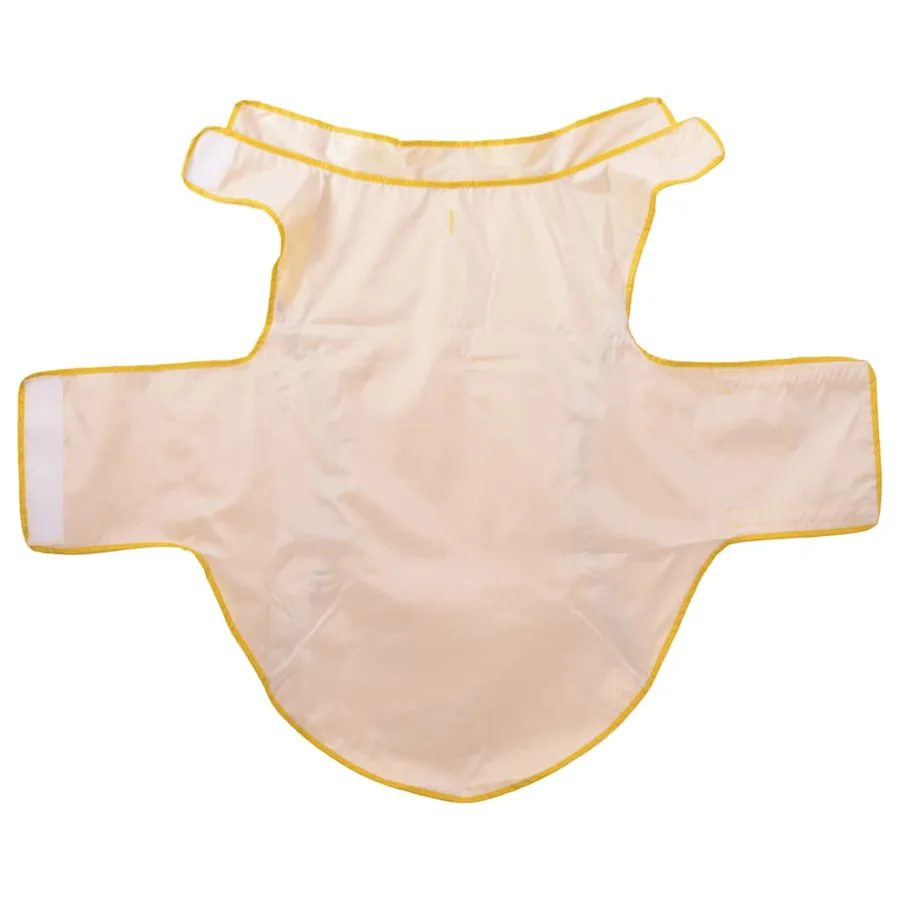 Imperméable pour chien avec bandes réfléchissantes en polyester jaune taille 4XL - 5