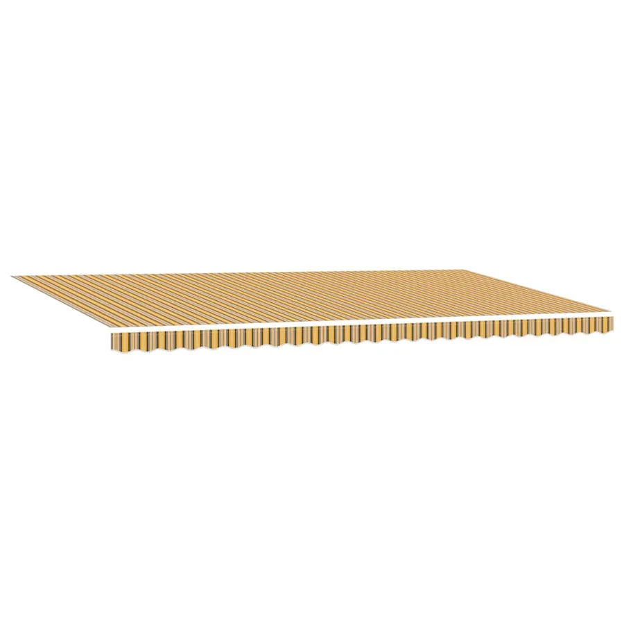 Auvent rétractable Multicolore 600 × 350 cm Tissu et Aluminium - 5