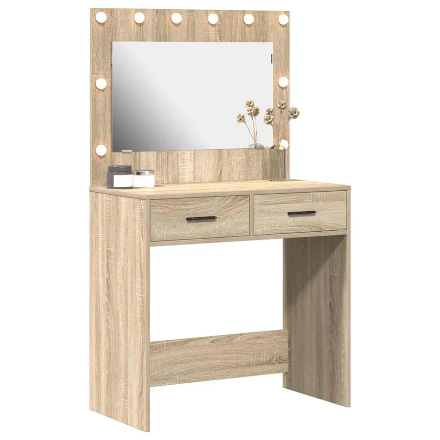 Table de Toilette avec tiroir Chêne Sonoma 78,5 x 41 x 135 cm - 3