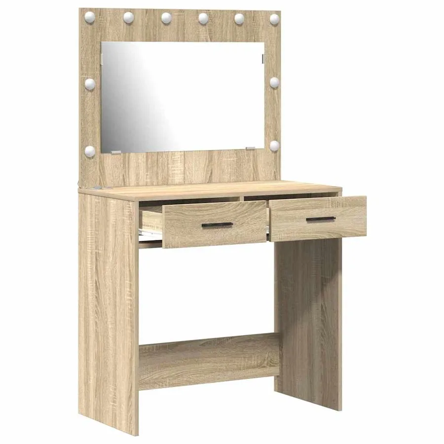 Table de Toilette avec tiroir Chêne Sonoma 78,5 x 41 x 135 cm - 4